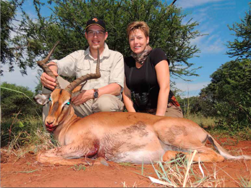 Denis took this nice impala with PH Charmaine.